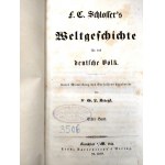 F.C. Schlosser - Historia świata Schlossera dla narodu niemieckiego, 16 tomów z indeksem, pierwsze wydanie, Frankfurt 1844