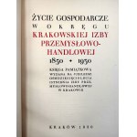 [Oprawa ozdobna, sygnowana R. Jahoda, Kraków] - Księga Pamiątkowa Izby Przemysłowo Handlowej w Krakowie - Życie Gospodarcze w okręgu Krakowskiej Izby Przemysłowo Handlowej 1850 - 1930, Kraków 1930
