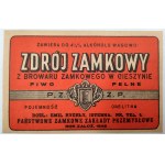 Browar Zamkowy w Cieszynie - Rachunek na beczki z piwem Zdrój Zamkowy, Cieszyn 1936, Etykieta Piwo Zdrój Zamkowy [ Browar Cieszyn ]