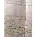 Ręcznie malowane mapy, mapa rzeki Odry z początku XIX wieku [ Regulacja Odry, Odra, Opole, Kąty Opolskie, Rogów Opolski i inne]