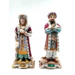 Para porcelanowych flakonów na perfumy - Sułtan i Sułtanka - JACOB PETIT, (1796-1868), Paryż, XIX wiek