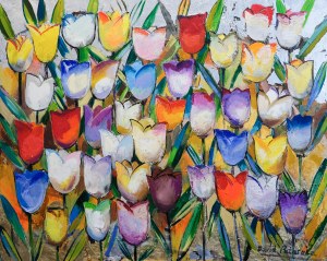 David Pataraia, Tulipany, 2019