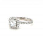 14K WHITE GOLD RING WITH NATURAL DIAMONDS - SFR40301