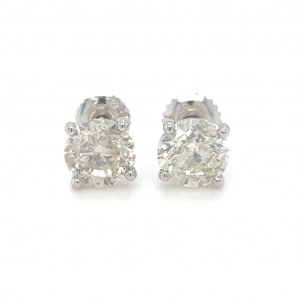 EARRINGS IN 14K WHITE GOLD 1.70 GR WITH DIAMONDS - ER30805