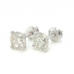 EARRINGS IN 14K WHITE GOLD 1.70 GR WITH DIAMONDS - ER30805