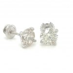 EARRINGS IN 14K WHITE GOLD 1.70 GR WITH DIAMONDS - ER30805
