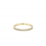 YELLOW GOLD RING WITH DIAMONDS - RNG41105