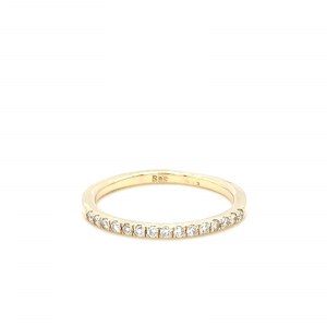 YELLOW GOLD RING WITH DIAMONDS - RNG41105