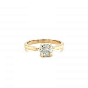 YELLOW GOLD RING WITH DIAMONDS - RNG41108