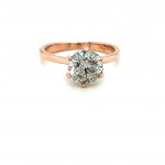 2.05 CT NATURAL DIAMOND ROSE GOLD RING - RNG50402