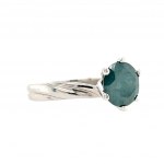 GOLD RING WITH 2.15 CT BLUE INT. DIAMOND - R127