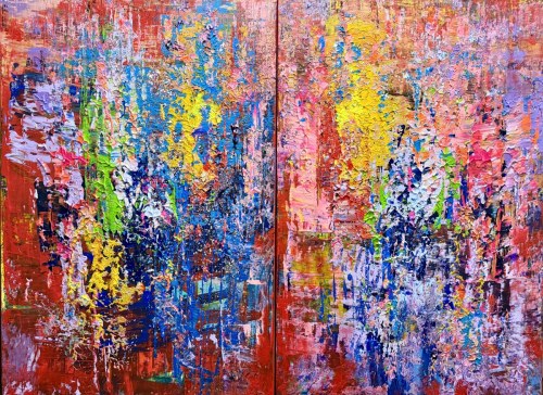Gossia ZIELASKOWSKA (ur. 1983), Perfect Color Destination, dyptyk, 2025