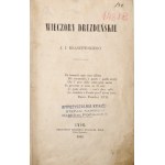 Kraszewski J., WIECZORY DREZDEŃSKIE, 1866 [wydanie 1]