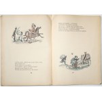 Pouchkine A., BAJKA O POPIE I JEGO PAROBKU JOŁOPIE [1ère édition] [illustré par Antoni Uniechowski, couverture et mise en page conçues par J.M. Brzeski].