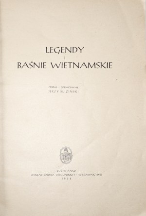 VIETNAM LEGENDS AND TALES [1st edition].