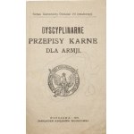 DYSCYPLINARNE PRZEPISY KARNE DLA ARMJI, 1919