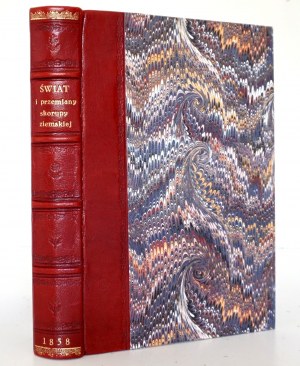 Ludwig R., ŚWIAT I PRZEMIANY SKORUPY ZIEMSKIE, t.1-2, 1858 [liczne drzeworyty, 20 tablic w litografii w tym barwne]