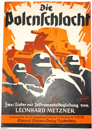 BITWA POLSKA DWIE PIEŚNI [Die Polenschlacht zwei lieder instrumentalbegleitung von Leonhard Mentzer].