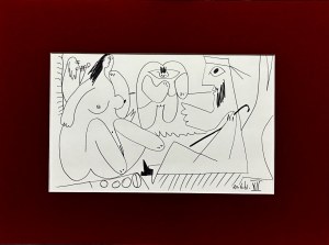 Pablo Picasso (1881-1973), Renedez - vous II z cyklu Les déjeuners II z cyklu 347, 1962