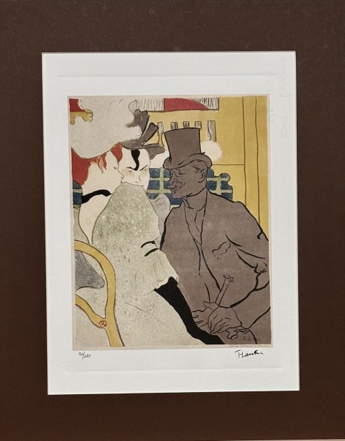 Henri de TOULOUSE-LAUTREC (1864 - 1901), Anglik w Moulin Rouge, (1892)