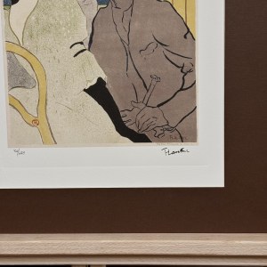 Henri de TOULOUSE-LAUTREC (1864 - 1901), Angličan v Moulin Rouge, (1892)