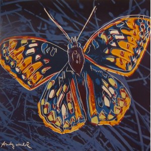 Andy Warhol(1928-1987),Sanfranciský stříbřitý motýl ze série Ohrožené druhy