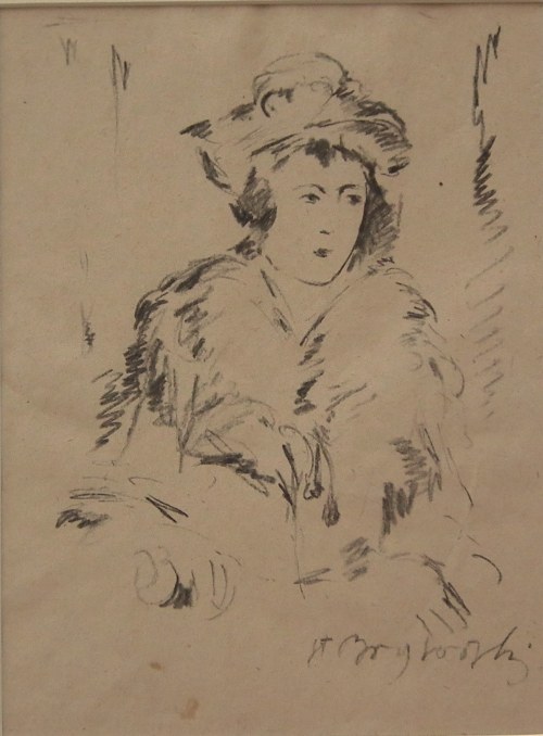 Stanisław Borysowski(1906,Lwów-1988,Toruń),Portret kobiety