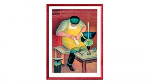 Louis TOFFOLI (1907-1999), A la lumière de la lampe (Przy świetle lampy), 1990