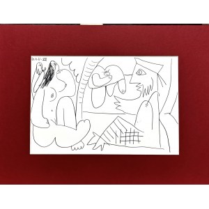 Pablo Picasso (1881-1973), Renedez - vous I z cyklu Les déjeuners I z cyklu 347, 1962