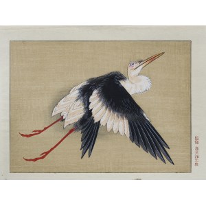 Katsushika Hokusai (1760-1849), Stork, Takamizawa Publishing House, Tokyo/Japan, Showa period, ca. 1960.
