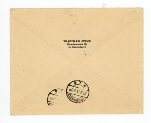 Air registered letter, Siemianowice Sl. - Bydgoszcz, 1935 (507)