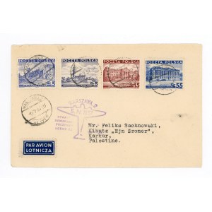 List Warszawa - Lwów - Jerozolima LOT, list wysłany 5.IV.1937 (508)