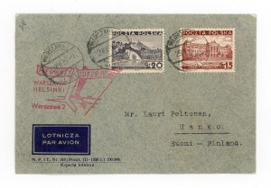 Letter Warsaw - Vilnius - Helsinki, letter sent 29.V.1937 (510)
