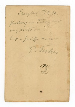 Post card sent from Hong Kong to Gdansk, 1899 (526)