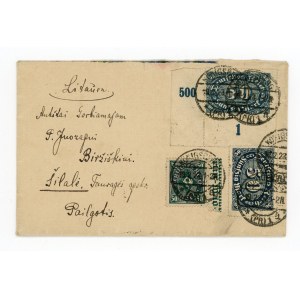 Letter sent from Königsberg to Lithuania, 1923 (527)