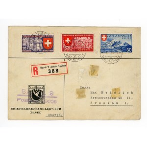 List polecony z Bazylei do Wrocławia, 1939 (528)