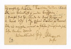 Postal card sent from Raszków to Warka, 1909 (530)