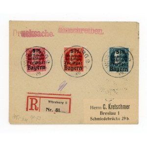 List polecony z Würzburga do Wrocławia, 1920 (539)