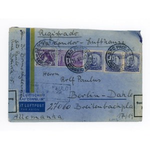 Letecký doporučený dopis z Brazílie do Berlína, 1936 (575)