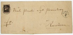 Letter sent from Borek Wlkp. to Rawicz, 1850 (582)