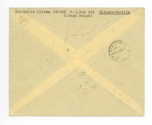 Air registered letter, sent from Belgium to Warsaw, 1957 (587)