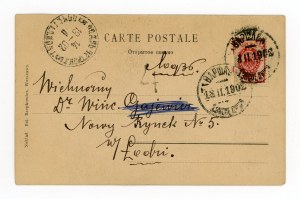 Postcard sent from Warsaw to Lodz, 1902 (588)
