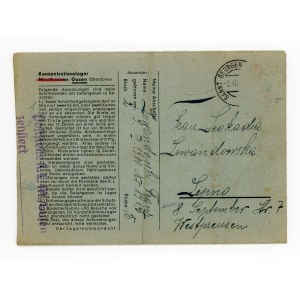 KL Mauthausen Gusen 1943? German concentration camp, envelope without letter (589)