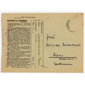 KL Mauthausen Gusen 1943? German concentration camp, envelope without letter (590)