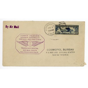 Airmail letter sent from San Francisco to New York, 1927 (593)