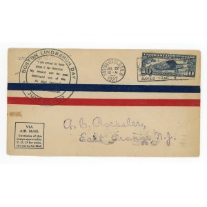 List lotniczy wysłany z Bostonu do Nowego Jorku, 1927 (594)