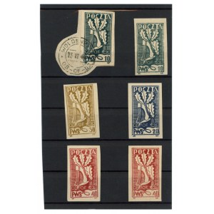 Woldenberg, Oflag II C, Odrastający dąb zestaw 4 szt., 1944 (714)