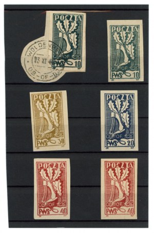 Woldenberg, Oflag II C, Regrowth oak set of 4, 1944 (714)