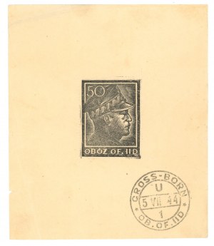 Gross-Born, Oflag II D, Death Anniversary Block of Gen. Wł. Sikorski, 1944 (733)