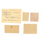 Gross-Born, Oflag II D, karta pocztowa i znaczki, 1943/44 (736)